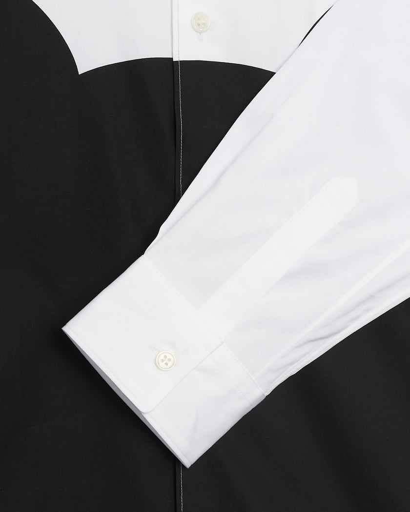 Comme Des Garçons Shirt Mickey Men's Woven Shirt White FK