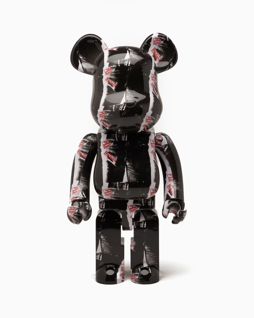 Bearbrick x The Rolling Stones Lips & Tongue 1000% Black