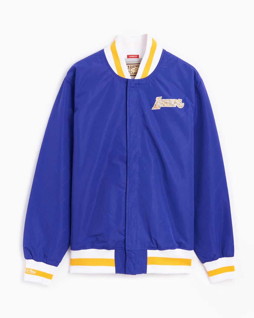 Lakers warm up outlet jacket mitchell & ness