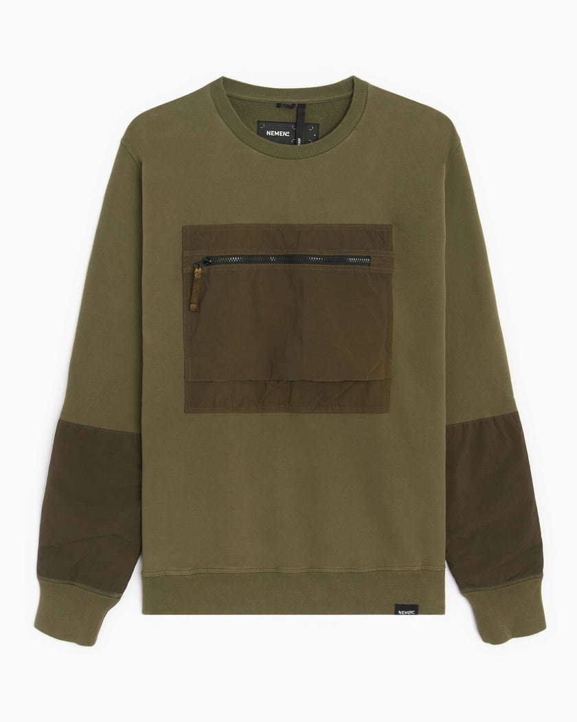 Sweatshirt with chest pocket on sale