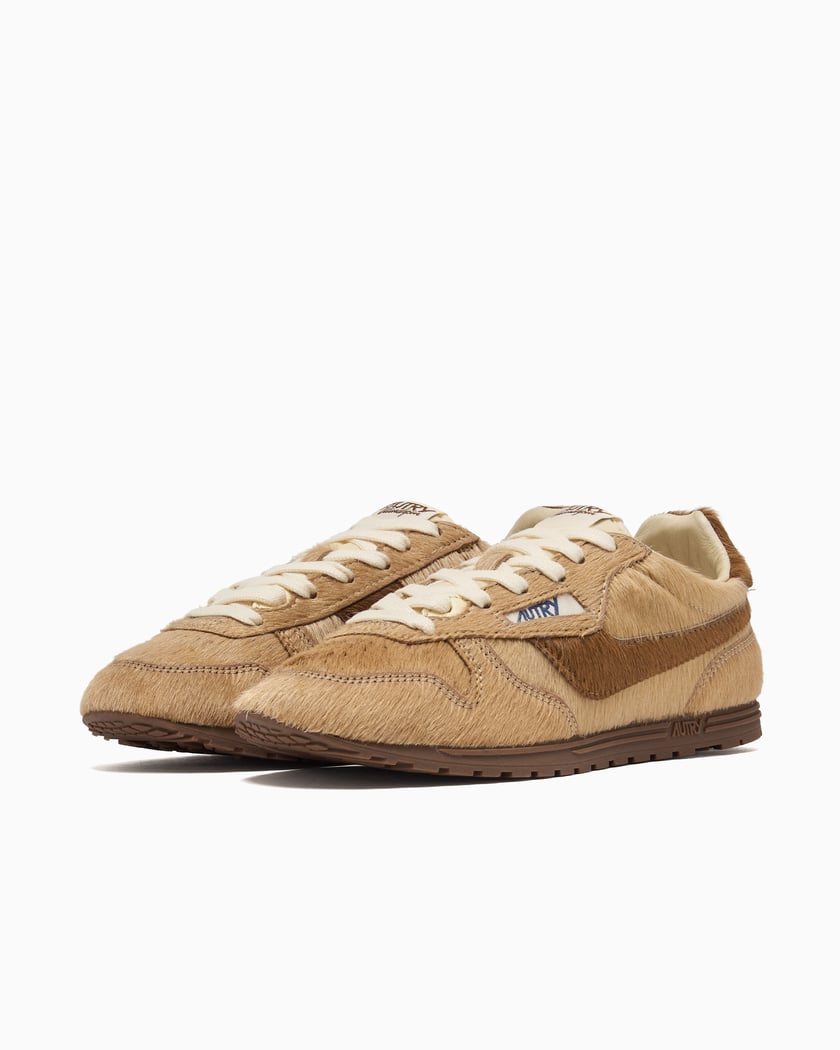 スニーカー AUTRY BROWN/LLIC IVORY WINDSPIN SNEAKER Autry Women's Windspin Low Beige, Brown WSLWYN03 | FOOTDISTRICT
