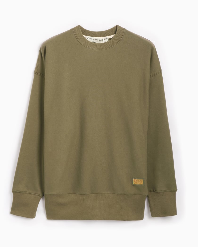 Army green crew neck sweatshirt cheap