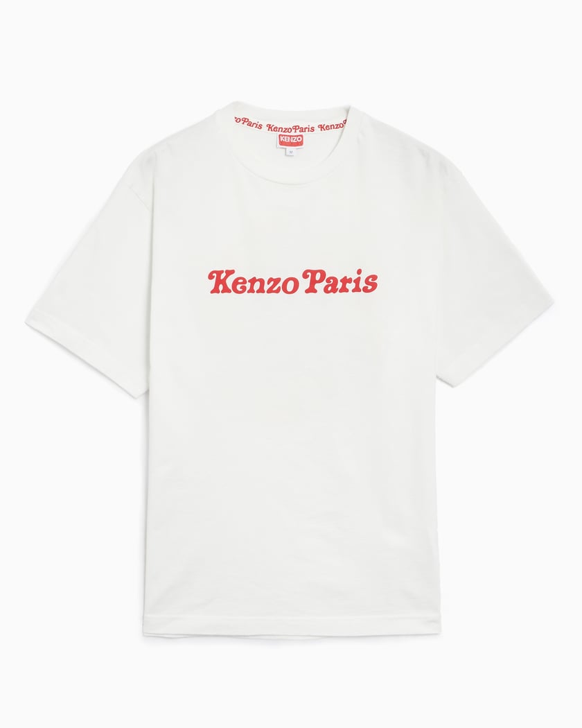 スーパーセール タイムセール 時間 Kenzo FF58TS4814SG-02 White T-Shirt Men's Oversize ボクシング