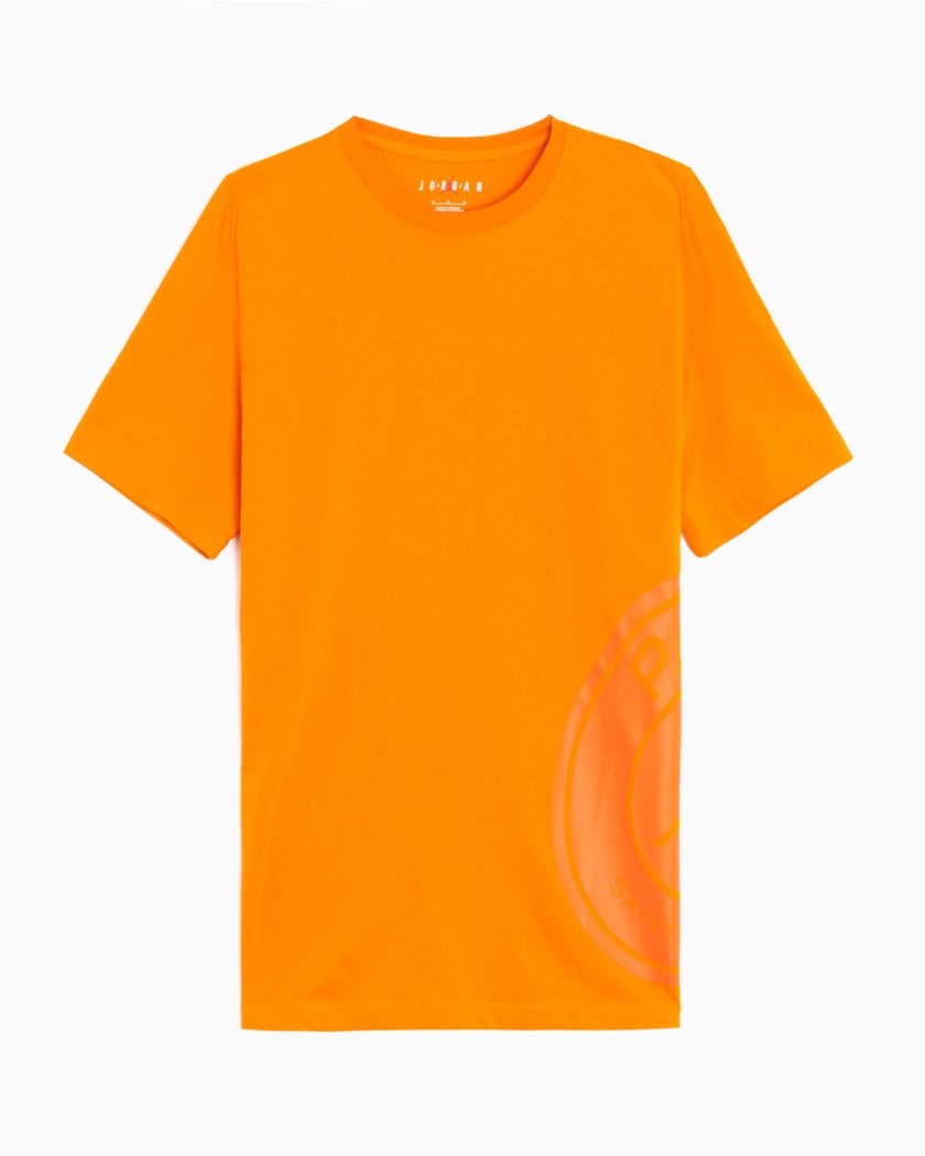 Jordan x PSG Logo Men s T Shirt Naranja DZ2917 834 FOOTDISTRICT