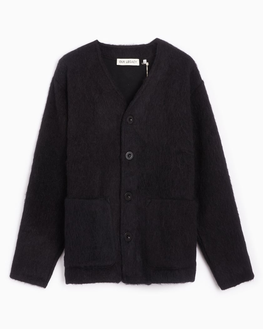 Our Legacy Cardigan - Black (Mohair) - M4206CBM | OUTBACK Sylt