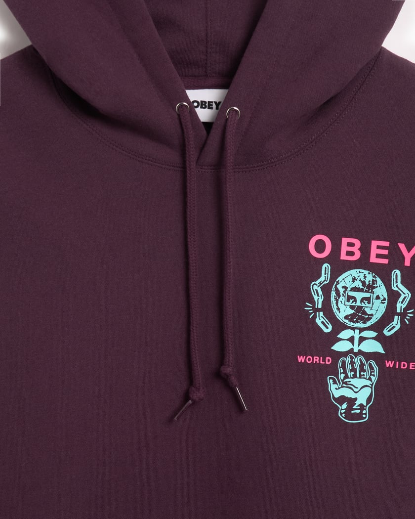 Maroon obey hoodie best sale