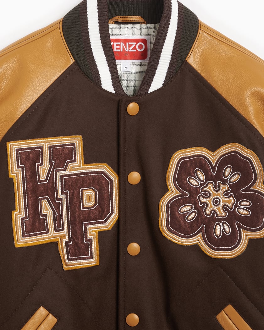 Kenzo Boke Flower Men s Bomber Jacket Marron FE68BL1459OH 90 FOOTDISTRICT