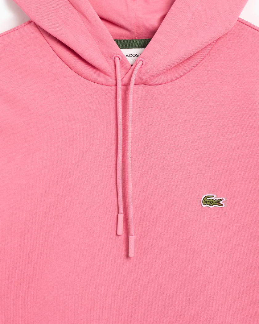 Pink lacoste hoodie sales