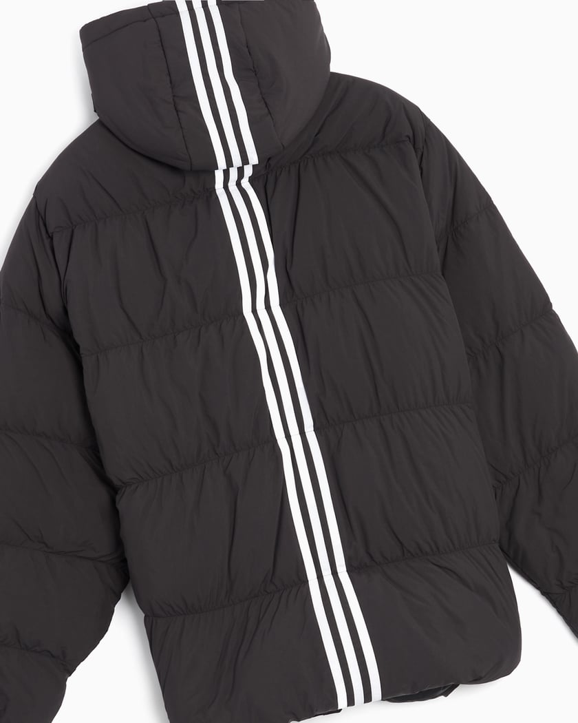 Adidas Outdoor Badge Of Sport 3 Stripe Puffer Jacket In Grey for Men