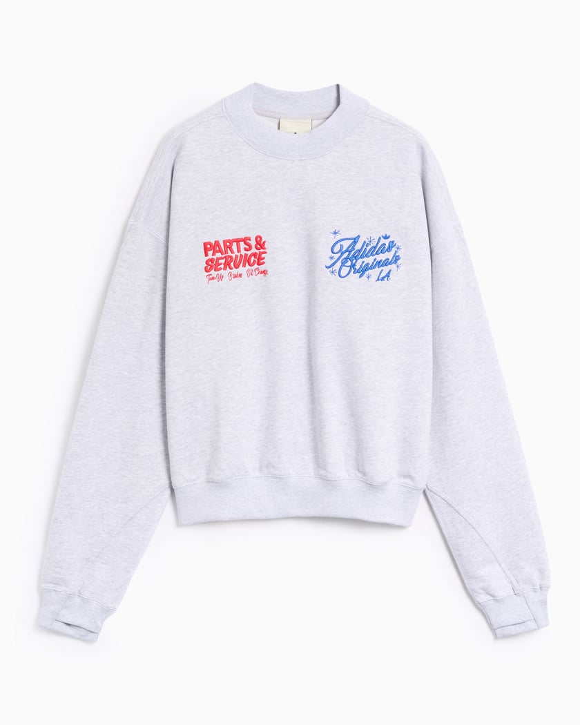 adidas Originals Santa Monica Crop Unisex Sweatshirt Gray
