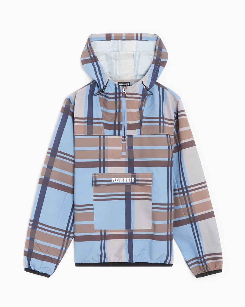 Pleasures Tonic Men s Windbreaker Hoodie Blue P23SP003 BLUE FOOTDISTRICT