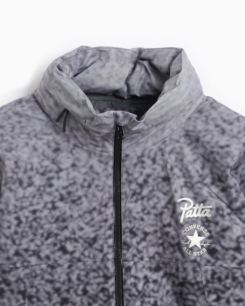 Converse x Patta Unisex Rain Jacket Nero 10026927 A01 FOOTDISTRICT