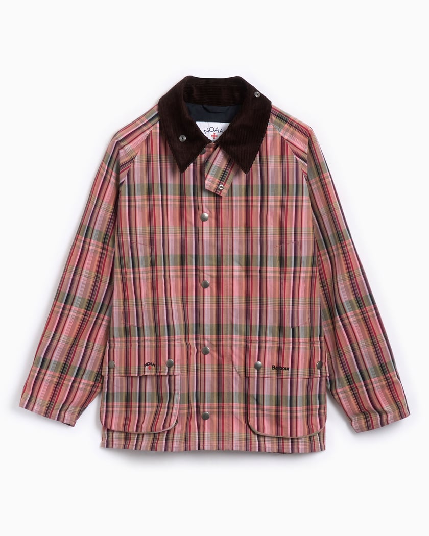 ジャケット・アウター NOAH Barbour Waxed Madras Bedale Jacket Work Jacket Relaxed Barbour x Noah Madras Bedale pour homme Rose