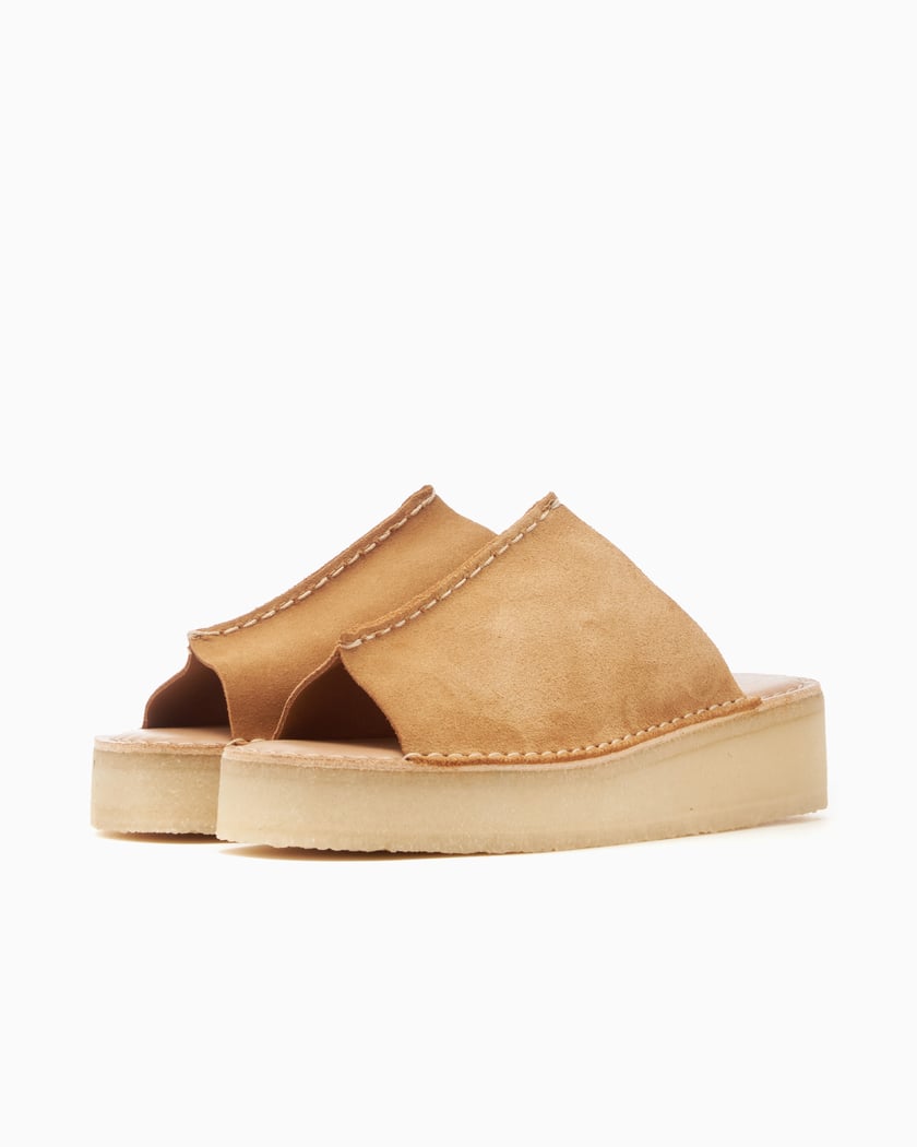 Clarks beige wedge sandals store