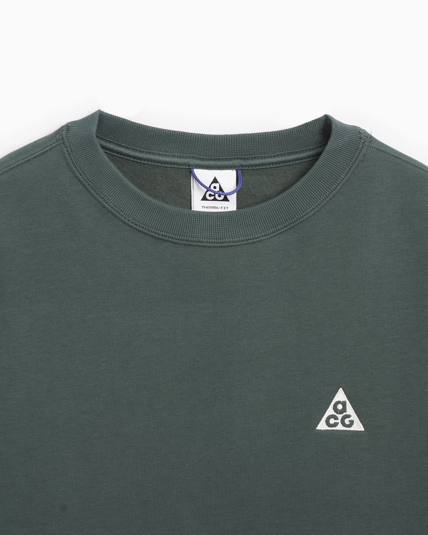 Nike ACG Therma-FIT Unisex Fleece Sweatshirt Green DX9611