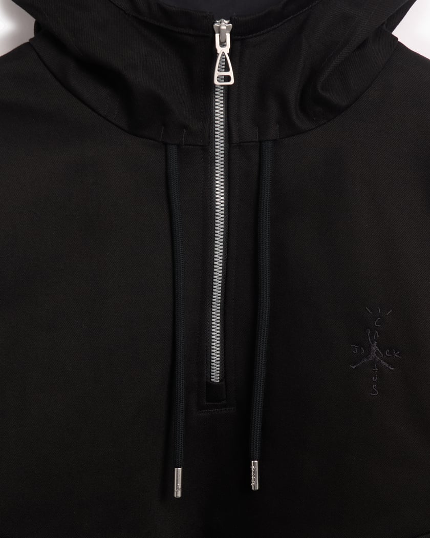 Jordan x Travis Scott Men s Half Zip Jacket Black DZ5488 010 FOOTDISTRICT