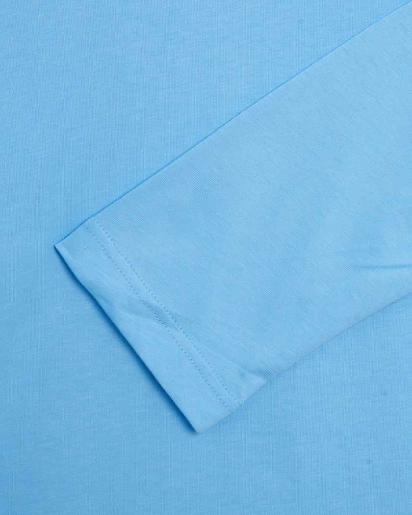 Comme Des Garçons Shirt Logo Men's Long Sleeve T-Shirt Blue Comme Des Garçons Shirt Logo Men's Long Sleeve T-Shirt Blue