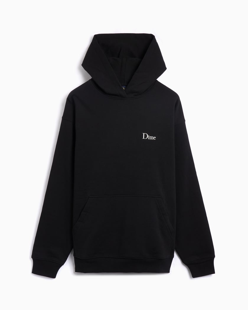 Dime MTL Classic Small Logo Men's Hoodie Black DIMEHO2441BLK