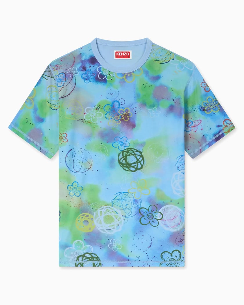 Tシャツ・カットソー KENZO FW25 (FF65PO1534PU 02) paris t-shirt man white - KENZO - d — 2