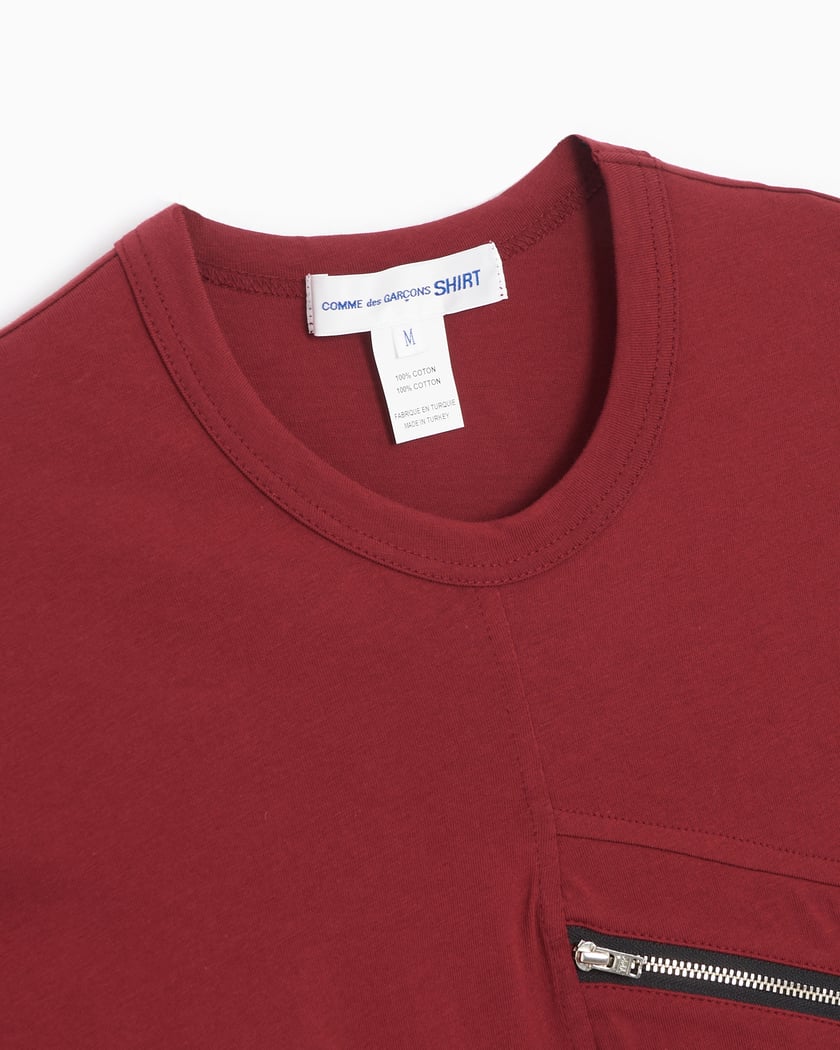 Comme Des Garçons Shirt Zip Pocket Men's Knit T-Shirt