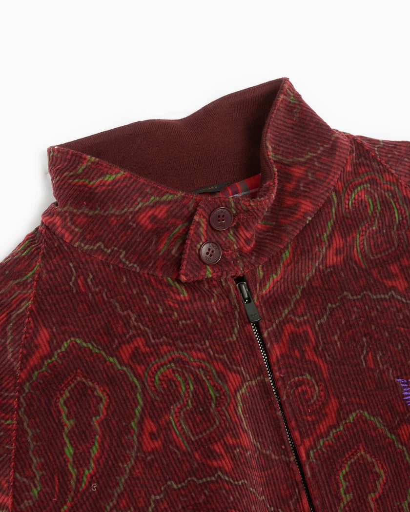 Baracuta x Needles G9 Printed Corduroy Men's Jacket Burgundy  BRCPS0839-UT2525-5246 | FOOTDISTRICT