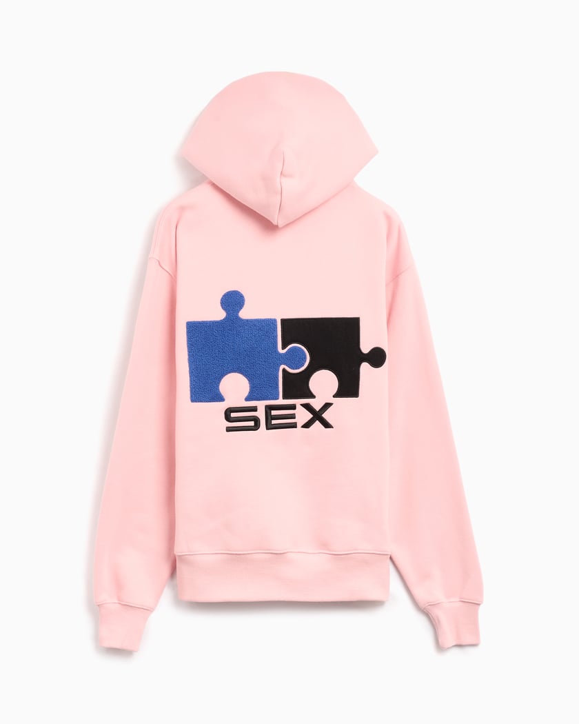 【★安心の定価販売★】 Men's Puzzle Pleasures Hoodie FOOTDISTRICT | P24SU010-PINK Pink 果物