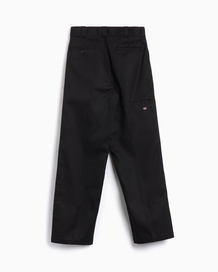 DOUBLE KNEE PANTS 【BLK】 SAINT MXXXXXX Bootcut Double-Knee Paint-Splattered Cotton