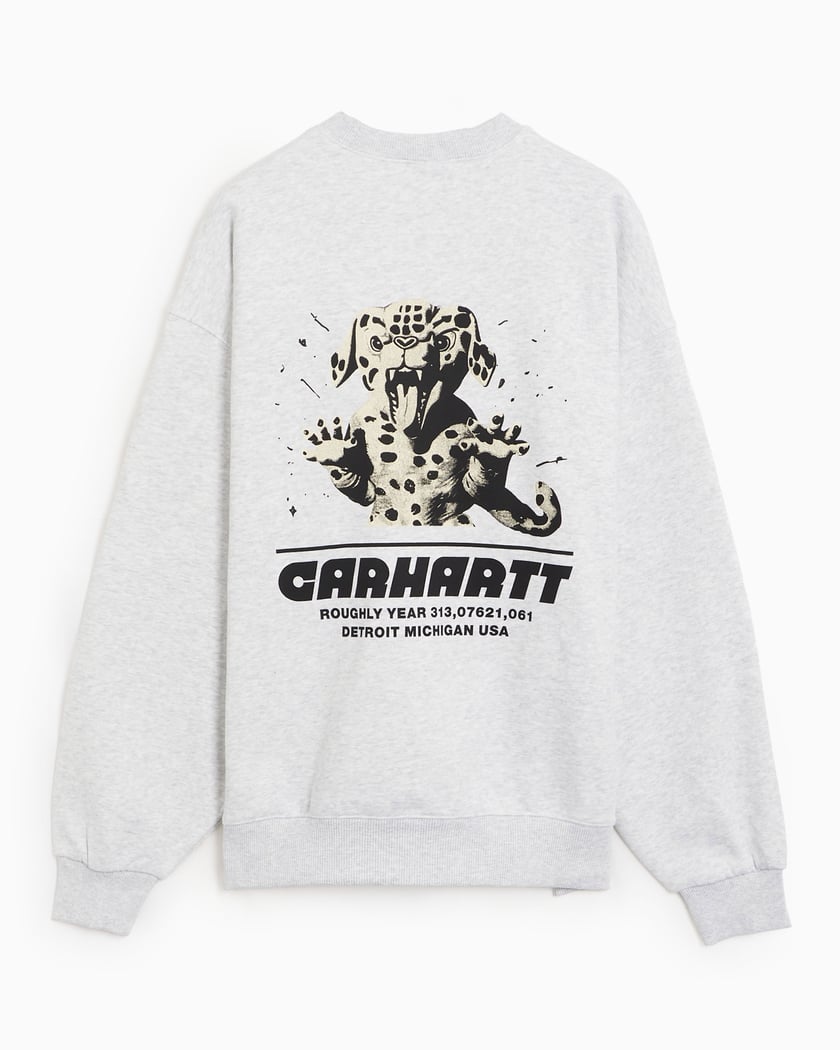 Carhartt WIP Wiptopia Graphic Relaxed Unisex Sweatshirt Gray