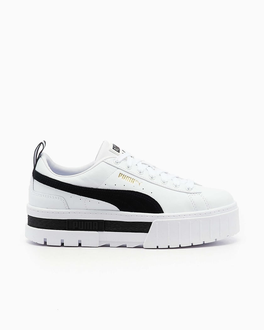Womens leather puma sneakers discount