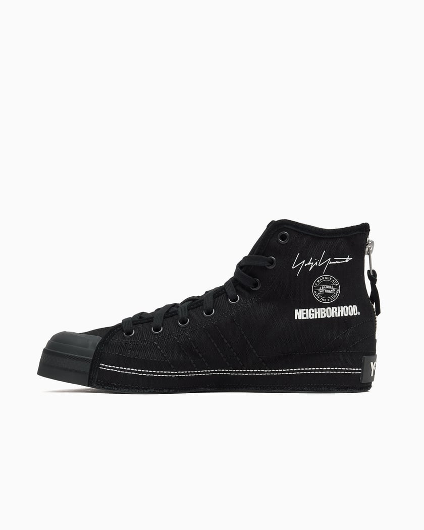 adidas Y-3 x Neighborhood Nizza Hi Black JP6454 | FOOTDISTRICT