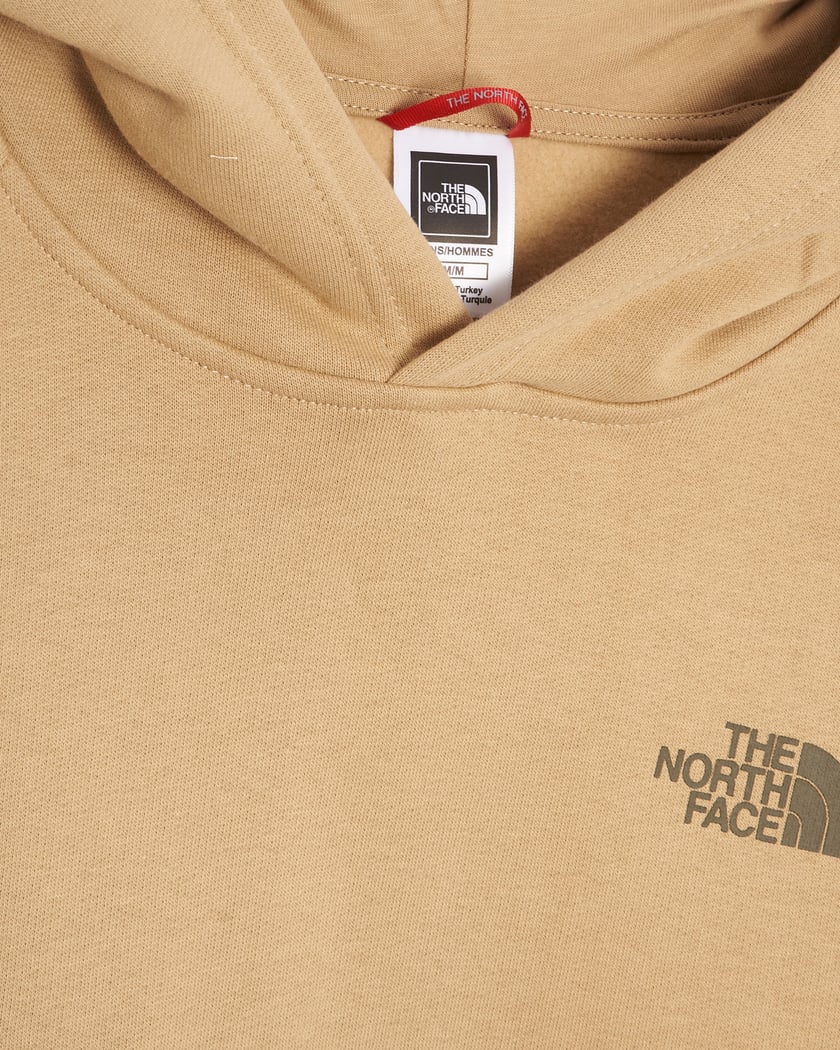 The north face m raglan red box hoodie 2025