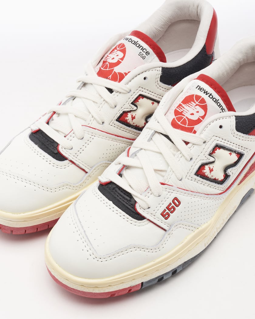 New balance vermelho shop e branco
