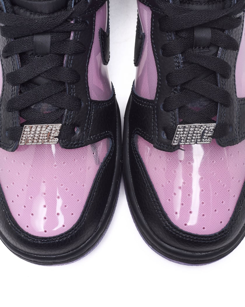 nike dunk high black pink