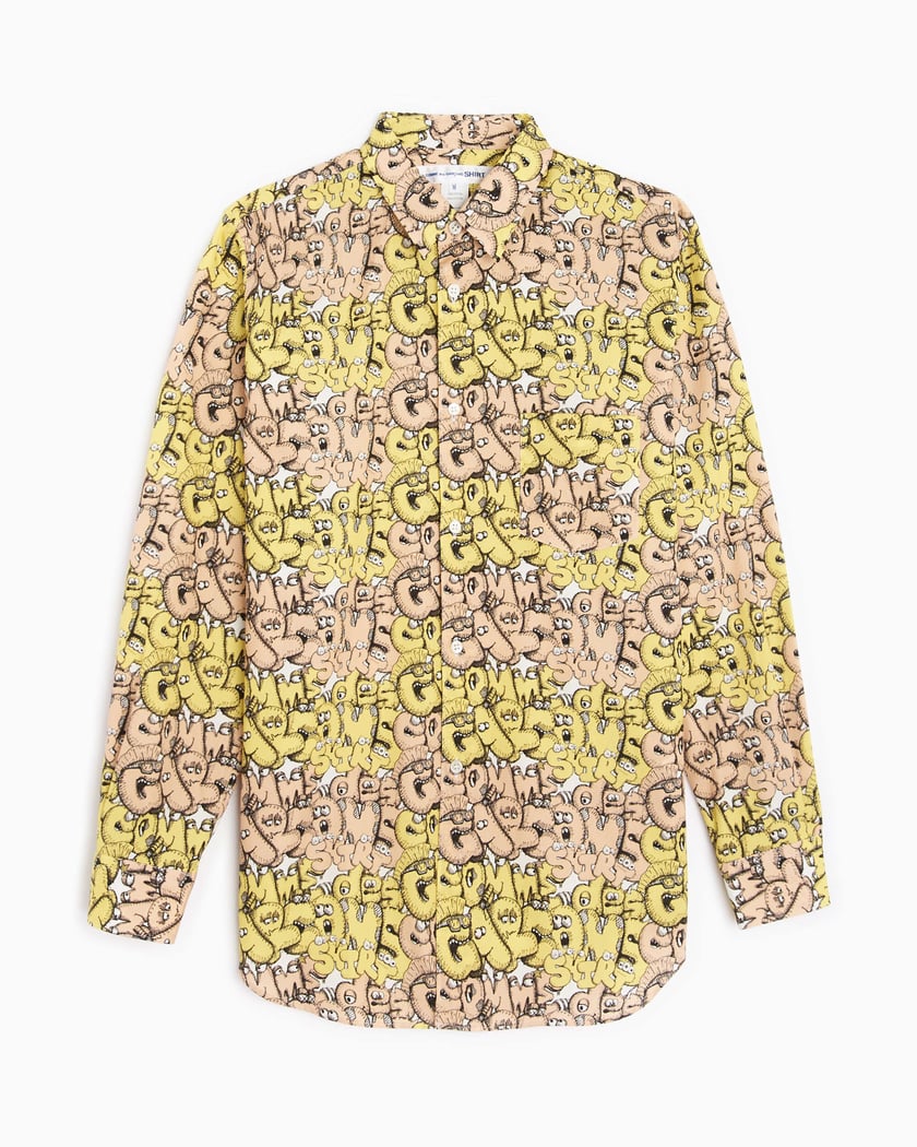 Comme Des Garçons Shirt x Kaws Classic Print Men's Shirt