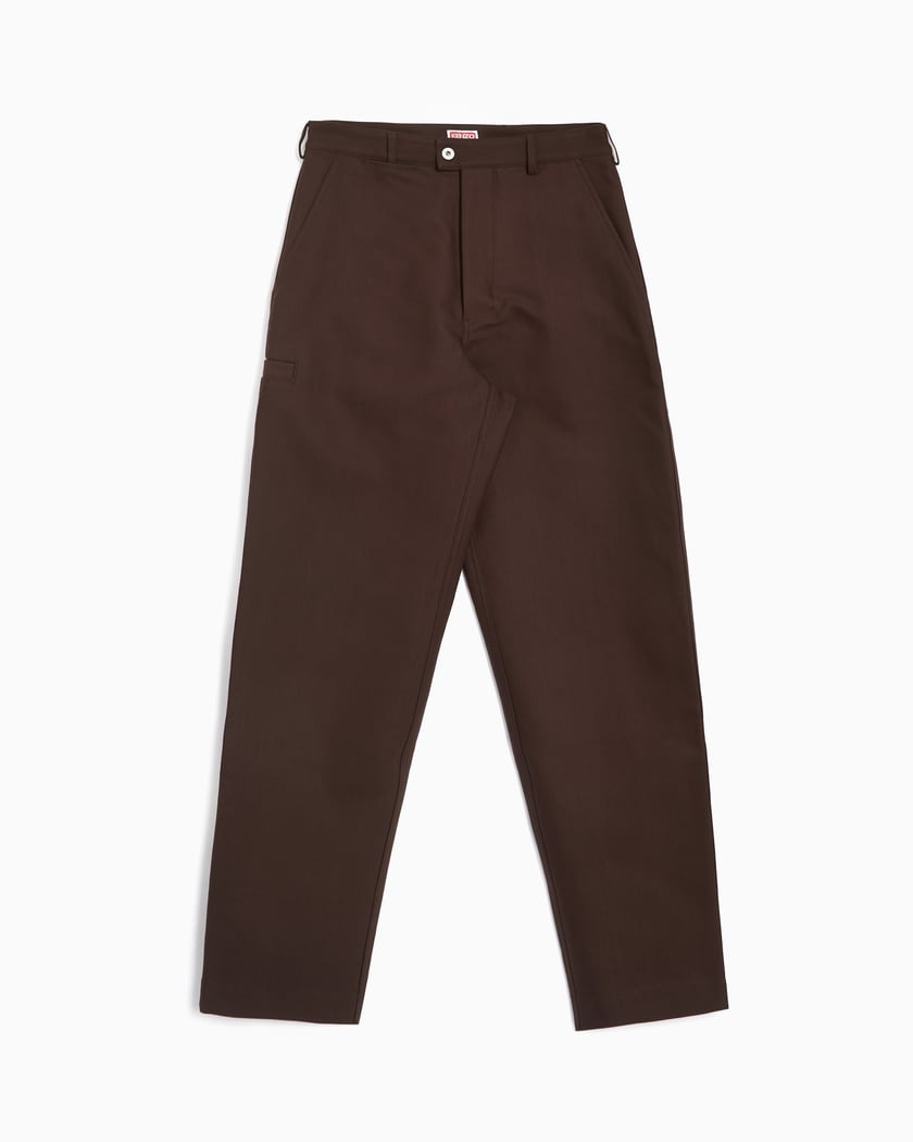 Kenzo Men's Tapered Workwear Pants Men's Pants Brown
