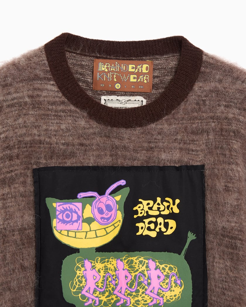 Brain Dead Minzie Graphic Men's T-Shirt Brown BDF25T190046-OLIVE