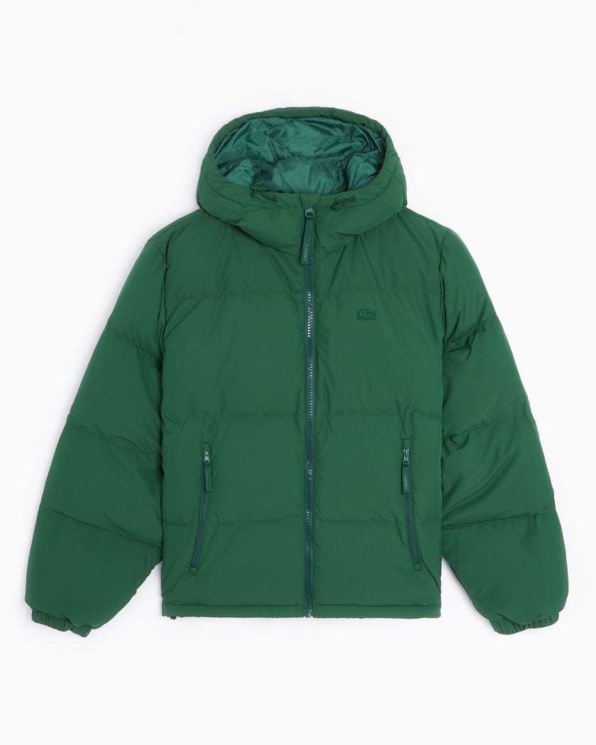 Lacoste green sale puffer jacket
