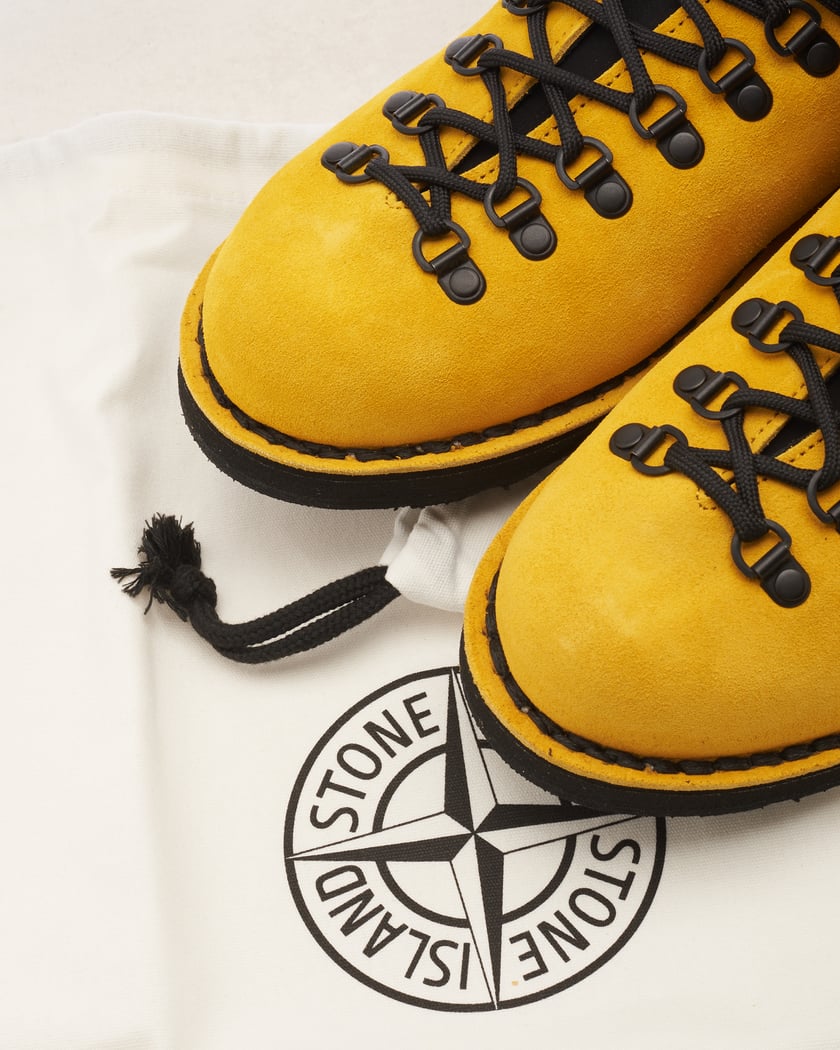 Stone Island Suede Leather Boot Vibram Laarzen voor heren Geel