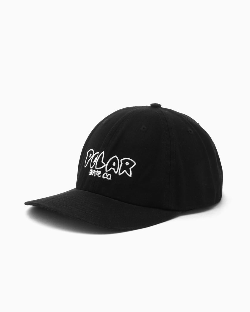 Polar Skate Co. Michae Unisex Outline Logol Cap Black PSC-SP24-75 |  FOOTDISTRICT