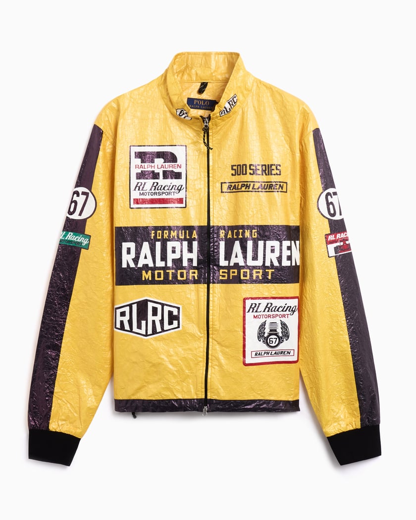 Polo Ralph Lauren Racing Leren Jas voor heren Geel 710970588001