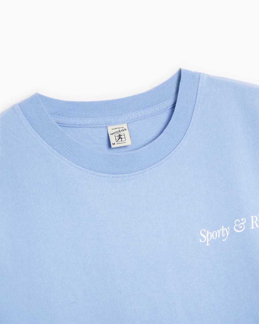 【クーポン対象外】 Italic Rich & Sporty Logo Blue T-Shirt Cropped Women's トップス