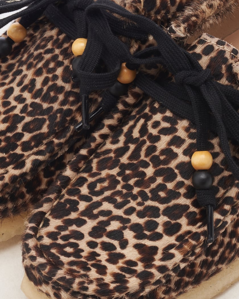 Clarks Women s Wallabee Leopard Print Brown 26179189 FOOTDISTRICT