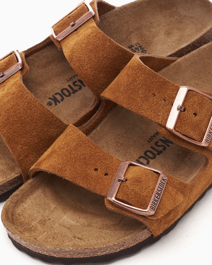 Brown online suede birkenstocks
