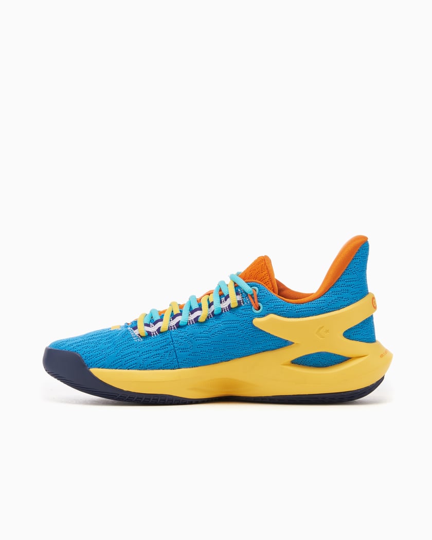 Converse bleu rouge jaune top