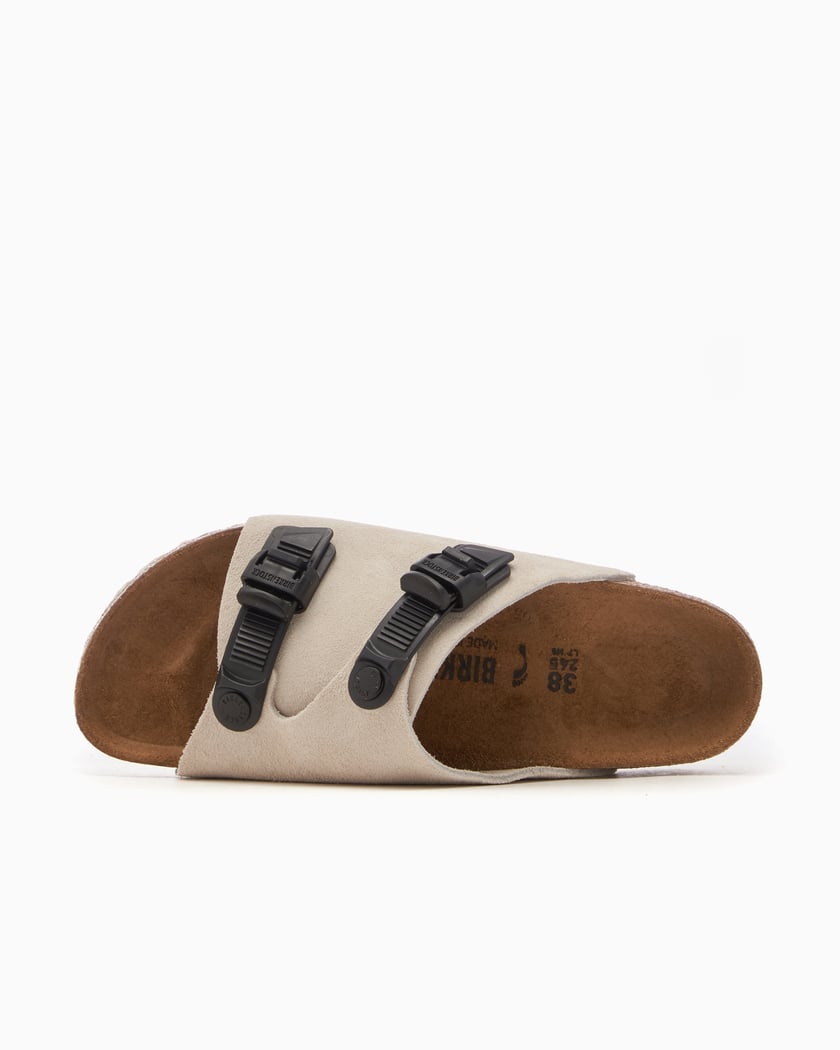 BIRKENSTOCK Zurich Tech Suede Leather Narrow White 1026788 FOOTDISTRICT