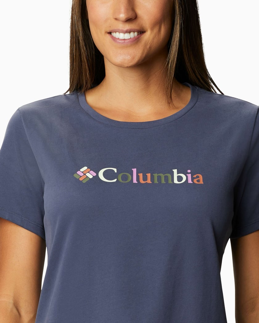 Columbia Alpine Way Screen SS T Shirt Blue 1934573467 FOOTDISTRICT