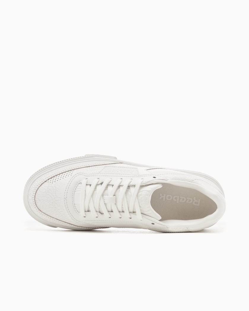 All white reebok club c clearance