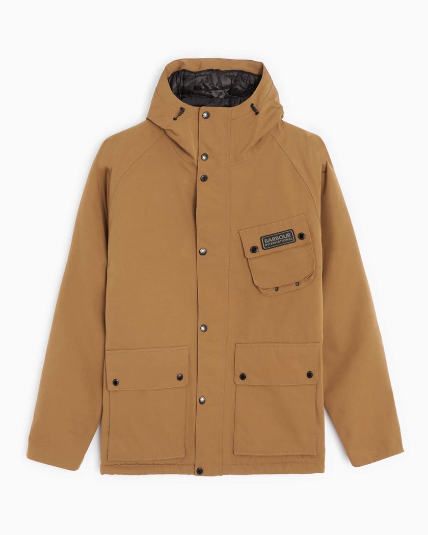 Barbour international slipstream clearance waxed hooded jacket