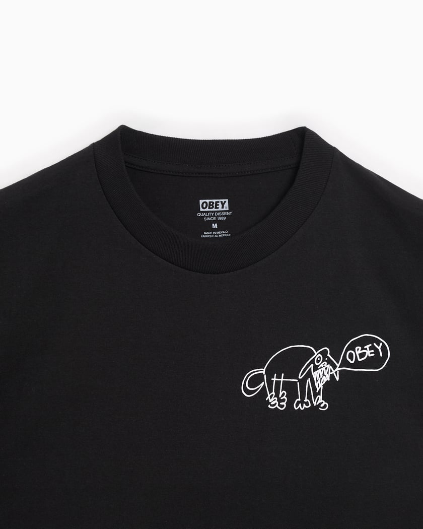 OBEY Clothing Obey Angry Dog Men's T-Shirt Black 165263913 OBEY Clothing Obey Angry Dog Men's T-Shirt Black 165263913