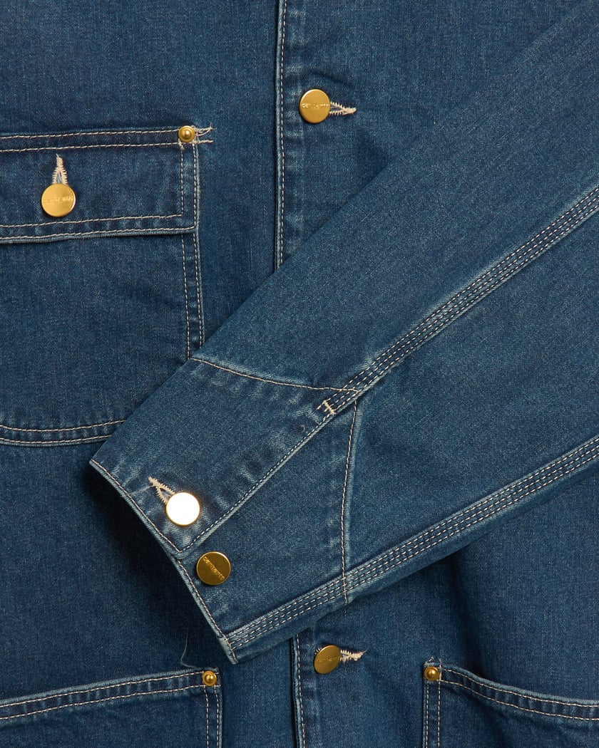 Carhartt WIP OG Chore Coat Men's Jacket Blue I031896-0106 Carhartt WIP OG Chore Coat Men's Jacket Blue I031896-0106